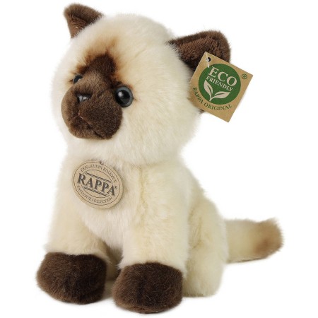 PLYŠ Kočka siamská 18cm Eco-Friendly *PLYŠOVÉ HRAČKY*