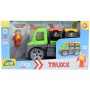 LENA Truxx auto svoz tříděného odpadu set se 2 kontejnery a figurkou 4453