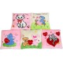 PLYŠ Polštářek Love 26x26cm zvířátka 6 druhů *PLYŠOVÉ HRAČKY*