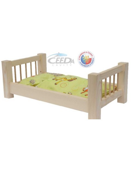 CEEDA DŘEVO Postýlka velká pro panenku *DŘEVĚNÉ HRAČKY*