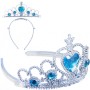 KARNEVAL Korunka zimní princezna s kamínky plast *KARNEVALOVÝ DOPLNĚK*