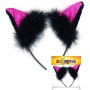 KARNEVAL Čelenka kočka s ušima s peřím v sáčku KARNEVALOVÝ DOPLNĚK