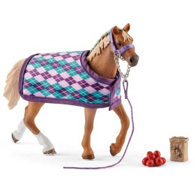 SCHLEICH Koník anglický plnokrevník s přikrývkou figurka ručně malovaná