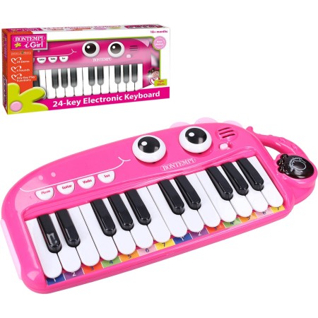 Piano dětský elektronický klavír 24 kláves keyboard na baterie Světlo Zvuk