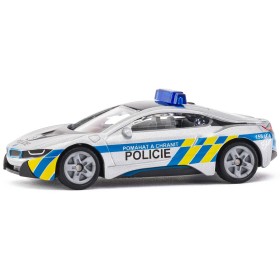 SIKU Auto česká Policie BMW i8 LCI policejní vůz model kov CZ 1558
