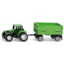 SIKU Traktor Deutz-Fahr set s přívěsem Fortuna model kov 1606
