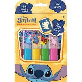 JIRI MODELS Fixy foukací 6ks Lilo & Stitch II. set se 4 šablonami