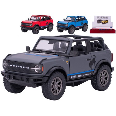 KINSMART Auto off-road Ford Bronco 2022 kov PB 13cm 3 barvy