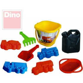DINO Tatra velký set 9ks na písek kyblík s kanystrem a bábovičkami plast