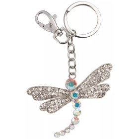 ALBI Klíčenka vážka kovový přívěsek na klíče s karabinkou