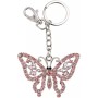 ALBI Klíčenka motýl kovový přívěsek na klíče s karabinkou