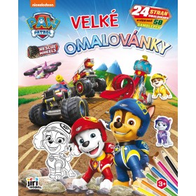JIRI MODELS Omalovánky velké se samolepkami Tlapková Patrola