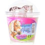 Sliz barevný zábavná hmota s koníkem 10cm Horse Friends 4 druhy v kelímku