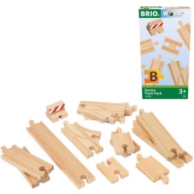 BRIO DŘEVO Startovací set kolejí k vláčkodráze 13ks v krabici