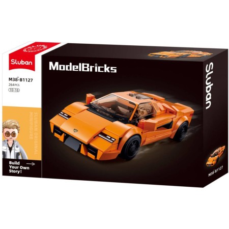 SLUBAN Model Bricks Sportovní vůz 2020 264 dílků + 1 figurka STAVEBNICE