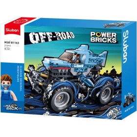 SLUBAN Power Bricks Auto off-road žralok zpětný chod 273 dílků STAVEBNICE