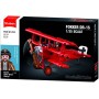 SLUBAN Model Bricks Trojplošník Fokker DR-1S 281 dílků + figurka STAVEBNICE