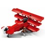 SLUBAN Model Bricks Trojplošník Fokker DR-1S 281 dílků + figurka STAVEBNICE