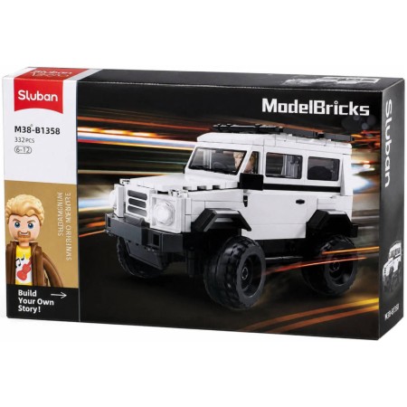 SLUBAN Model Bricks Auto off-road třídy G 332 dílků + figurka STAVEBNICE