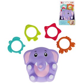 BAM BAM Baby sloník aktivní zvířátko navlékací set se 4 kroužky