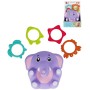 BAM BAM Baby sloník aktivní zvířátko navlékací set se 4 kroužky