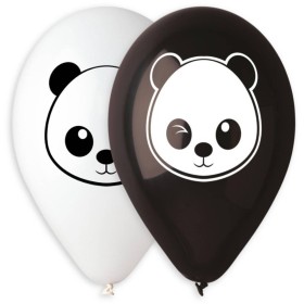 GEMAR Balónek nafukovací 30cm Pastelový potisk PANDA 2 barvy 1ks