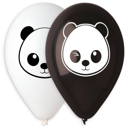 GEMAR Balónek nafukovací 30cm Pastelový potisk PANDA 2 barvy 1ks