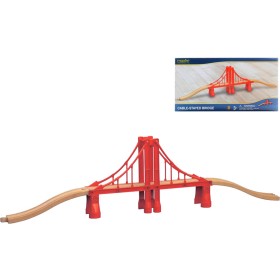 MAXIM DŘEVO Most San Francisco + 2 koleje doplněk k vláčkodráze