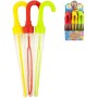 Bublifuk deštník 130ml dětský bublifukovač 37cm 3 barvy