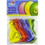 GEMAR Balónky nafukovací 26cm Pastelové barevné potisk SMILE set 10ks