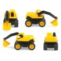 LENA Workies auto bagr 12cm pracovní stroj žlutý plast