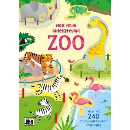 JIRI MODELS První samolepkování ZOO znovu použitelné samolepky 240+