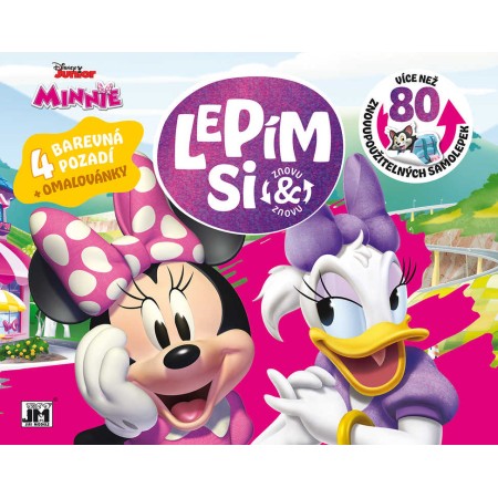 JIRI MODELS Lepím si znovu Disney Minnie Mouse zábava se samolepkami