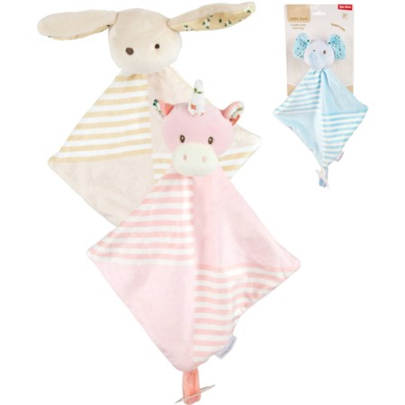 PLYŠ Baby usínáček mazlící dečka zvířátko pro miminko 3 druhy