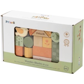 VIGA DŘEVO PolarB baby stavebnice kostky 50ks *DŘEVĚNÉ HRAČKY*