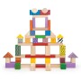 VIGA DŘEVO Baby kostky stavebnice 100ks v kyblíku *DŘEVĚNÉ HRAČKY*