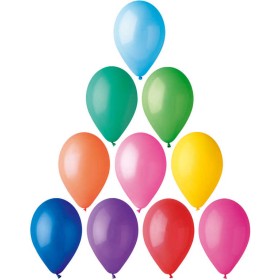 GEMAR Balónek nafukovací kulatý střední pastelové barvy 26/82cm 10 barev G90