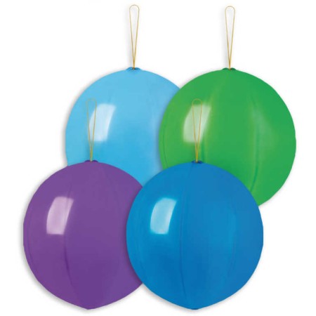 GEMAR Balónek nafukovací punch ball 45cm pastelový set 4ks různé barvy