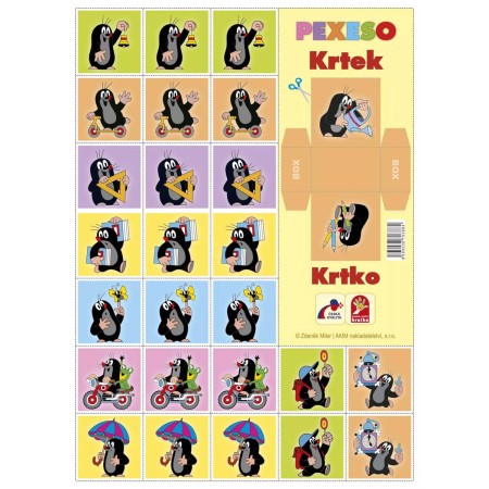 AKIM Hra Pexeso Krtek 2 (Krteček) *SPOLEČENSKÉ HRY*