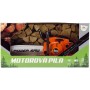 Pila dětská motorová řetězová funkční na baterie Světlo Zvuk plast