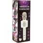 Mikrofon Karaoke Bluetooth černý bezdrátový na baterie USB kabel v krabici