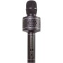 Mikrofon Karaoke Bluetooth černý bezdrátový na baterie USB kabel v krabici