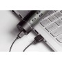 Mikrofon Karaoke Bluetooth černý bezdrátový na baterie USB kabel v krabici