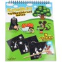 Notes vyškrabovací obrázky Krtek (Krteček) 8 listů set se škrabacím perem