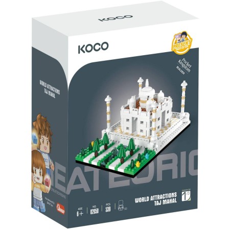 KOCO Stavebnice mini Taj Mahal 539 dílků + 2 figurky plast v krabici