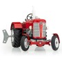 KOVAP Traktor Zetor 50 Super model 1:25 červený plechový na klíček kov 0385