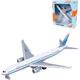 Letadlo dopravní kovové 19cm zpětný chod v krabici