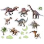 Nálepky Dinosauři + noční obloha nástěnná dekorace ve tmě svítící