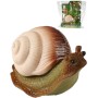 Zvířátko hlemýžď 11cm měkký gumový šnek s plastovou ulitou