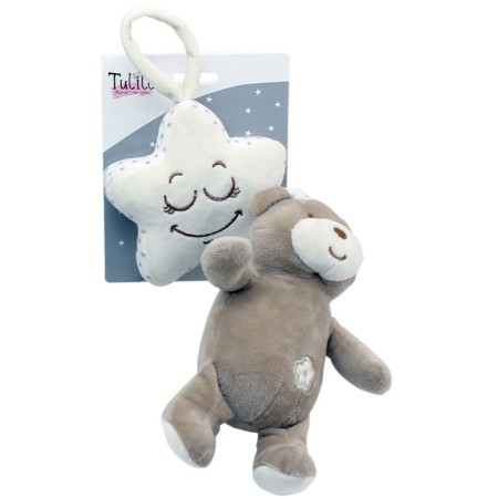 PLYŠ Baby Medvídek usínáček s melodií na natažení pro miminko